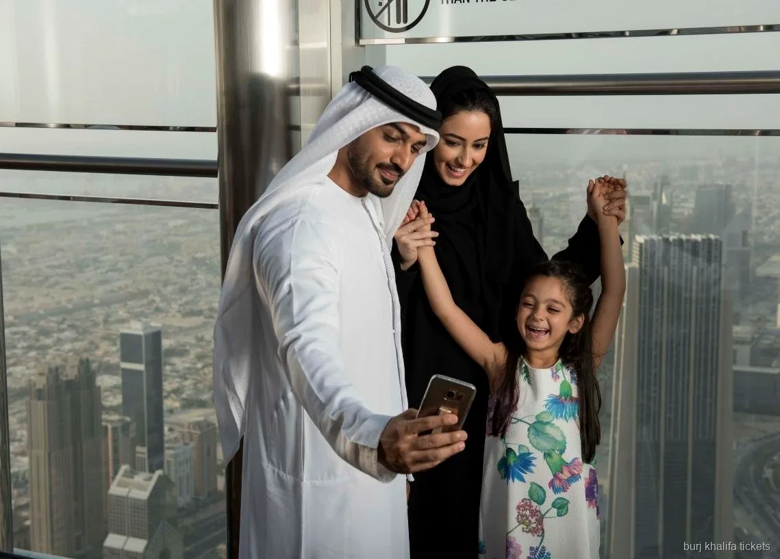 Vista del Burj Khalifa da Sky Views Dubai Observatory