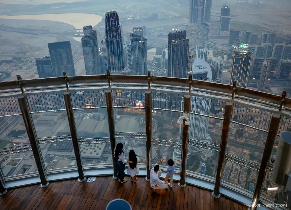 Burj Khalifa fast track ticket holders on the Level 125 viewing floor