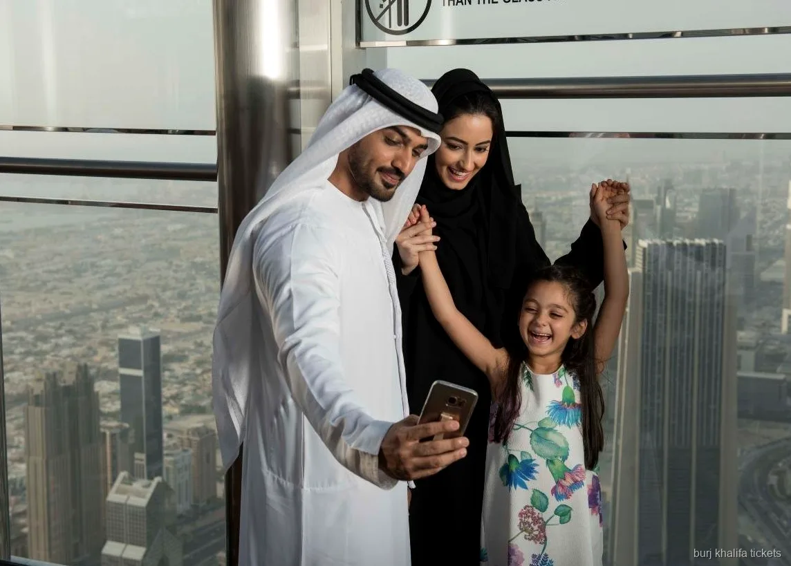 Vue sur le Burj Khalifa depuis l'observatoire Sky Views Dubai