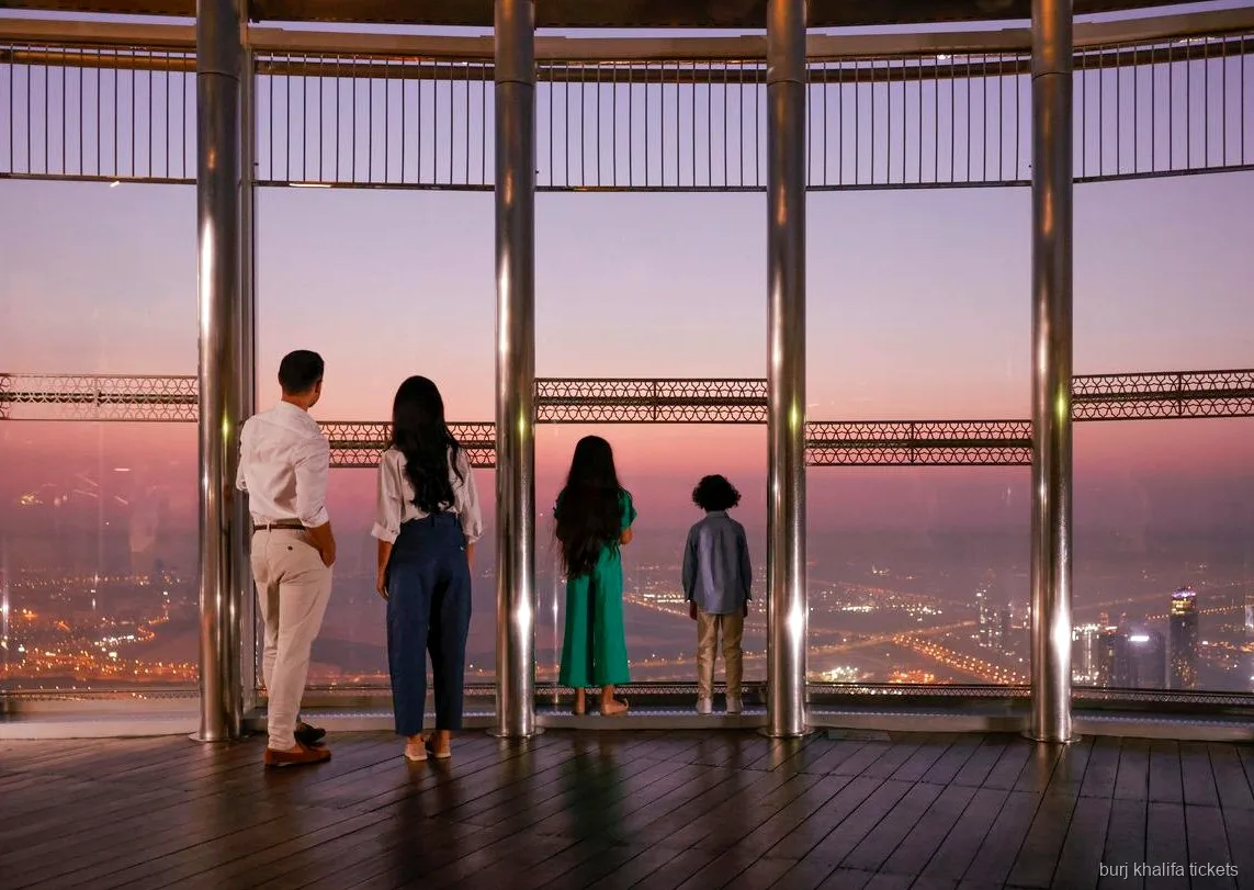 Panoramablick von der Burj Khalifa Aussichtsplattform mit Fast Track Eintritt