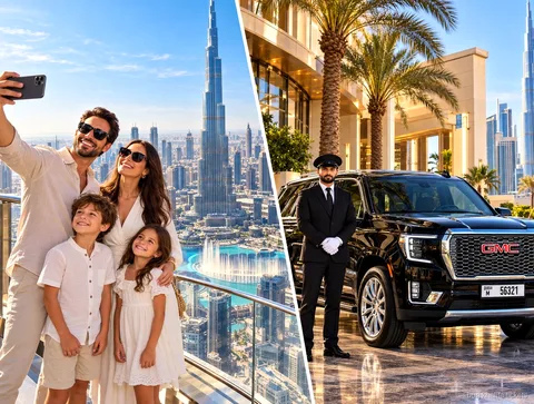 Transfert privé en SUV GMC inclus avec le billet Burj Khalifa